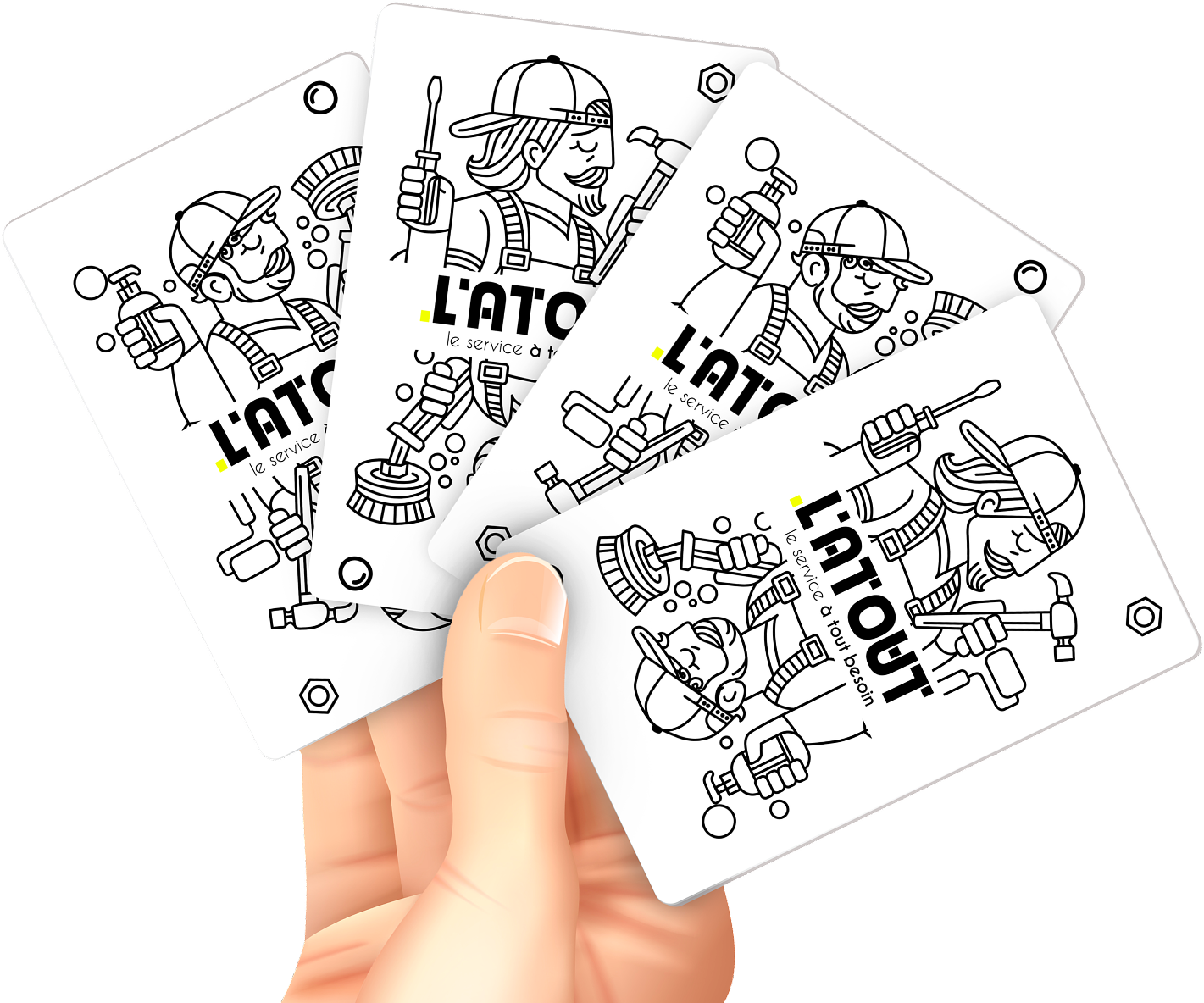 Main tenant des cartes